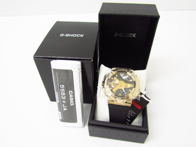 未使用 CASIO G-SHOCK カシオ G-ショック GM-110G-1A9JF デジアナ腕時計♪AC17910