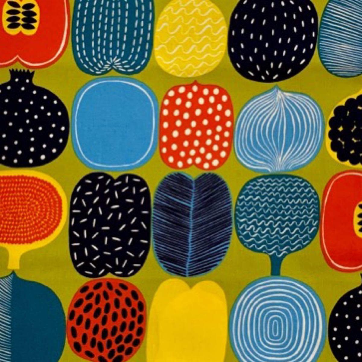 Paypayフリマ Marimekko マリメッコ コンポッティ カットクロス グリーン