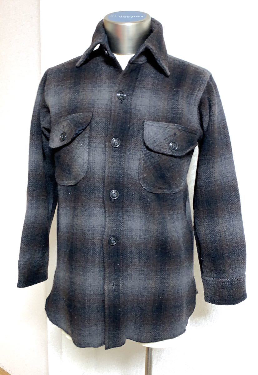 LUXE handling Johnson Woolen Mills( Johnson u- Len Mill z) cpo wool work shirt xs America made 