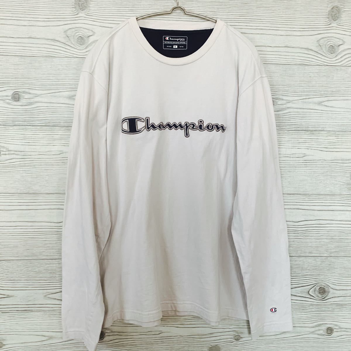 チャンピオン champion 刺繍ロゴ ロンT 長袖Tシャツ