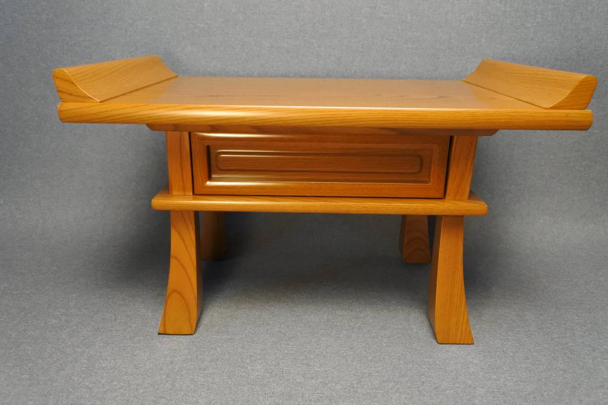 新品 ケヤキ調経机 16号 唐木仏壇用 仏具(200922ウ1)776 M