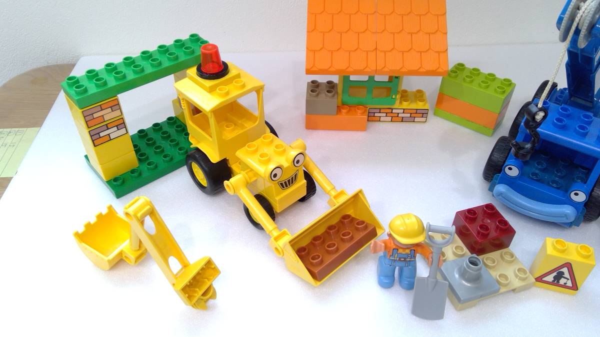  Lego LEGO Duplo Bob - ...b-b-z строительные работы средний. scoop .rofti3297 кран машина бульдозер 