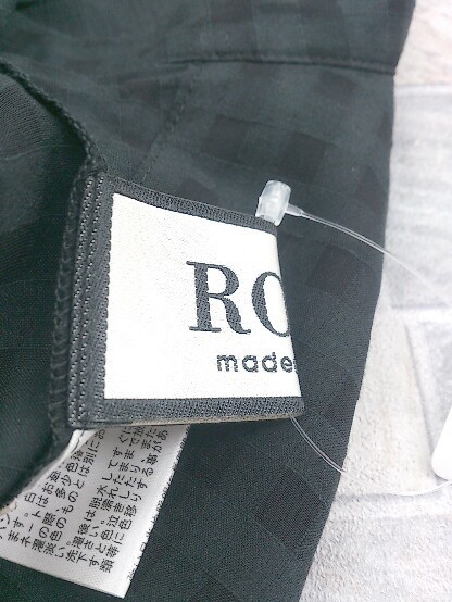 ◇ ◎ ROPE ロペ ノースリーブ シャツ 36 ブラック レディース_画像3