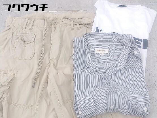 DIESEL ディーゼル まとめ売り3点セット サイズS&31 半袖 シャツ Tシャツ カットソー ハーフ ショート パンツ メンズ