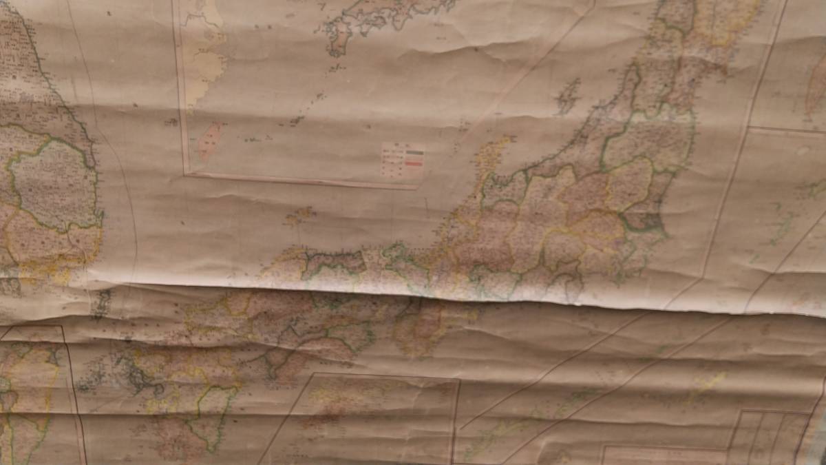 戦前 室内用大日本新地図 古地図 満洲 朝鮮 台湾 関東州 樺太 戦前 室内用大日本新地図 古地図 満洲 朝鮮 台湾 関東州 樺太