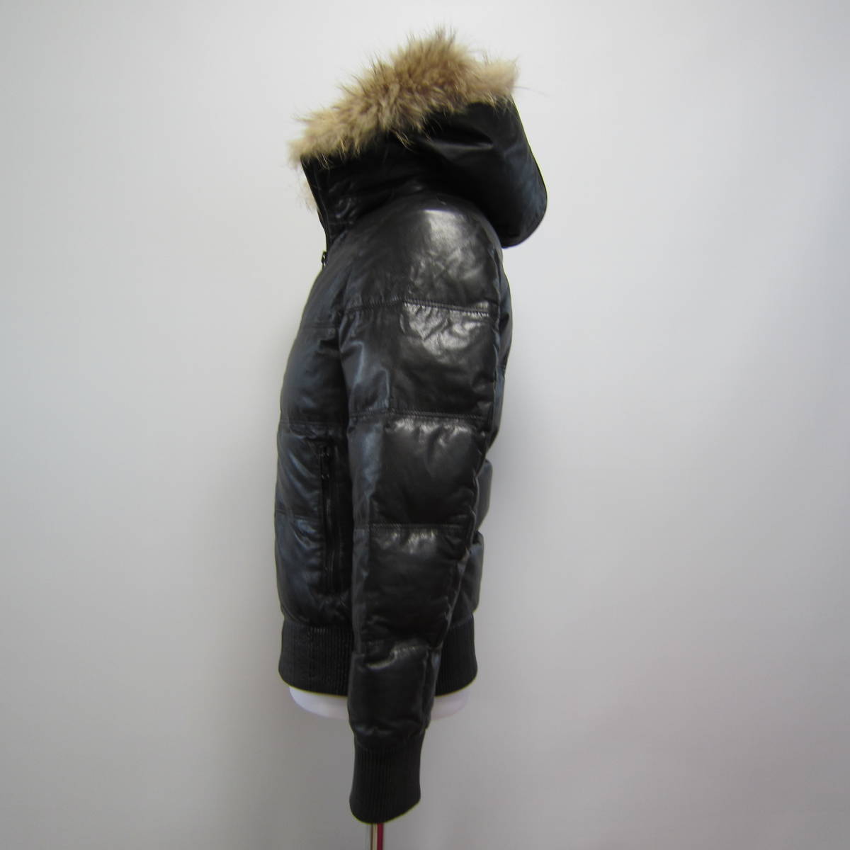 LITHIUM HOMME リチウムオム レザー ダウン ジャケット パーカー LITHIUM HOMME リチウムオム レザー ダウン ジャケット パーカー