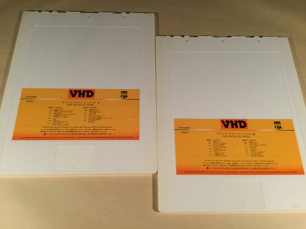 VHD Videodisc(2 листов комплект )*[ звук *ob* музыка ]* хороший товар!