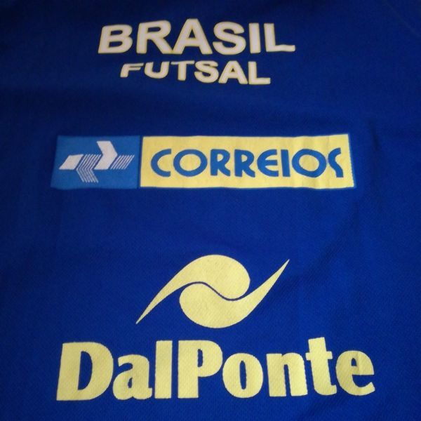 希少！ブラジル製 ダウポンチDalPonte フットサルブラジル代表ユニフォーム ピステブラジリアンカラー セレソンM_画像7