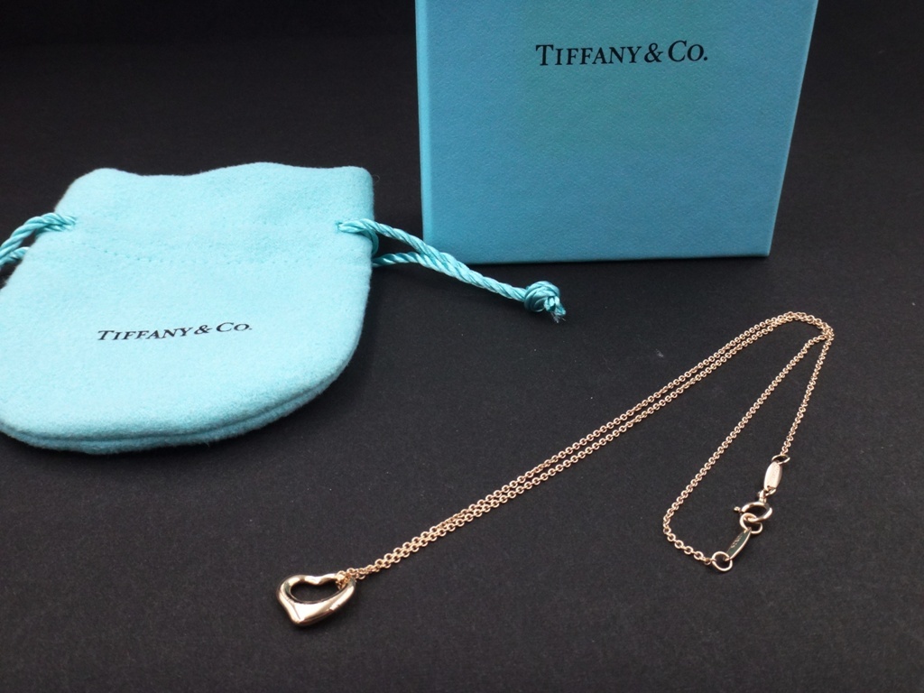 TIFFANY ティファニー オープンハートネックレス 750 K18-