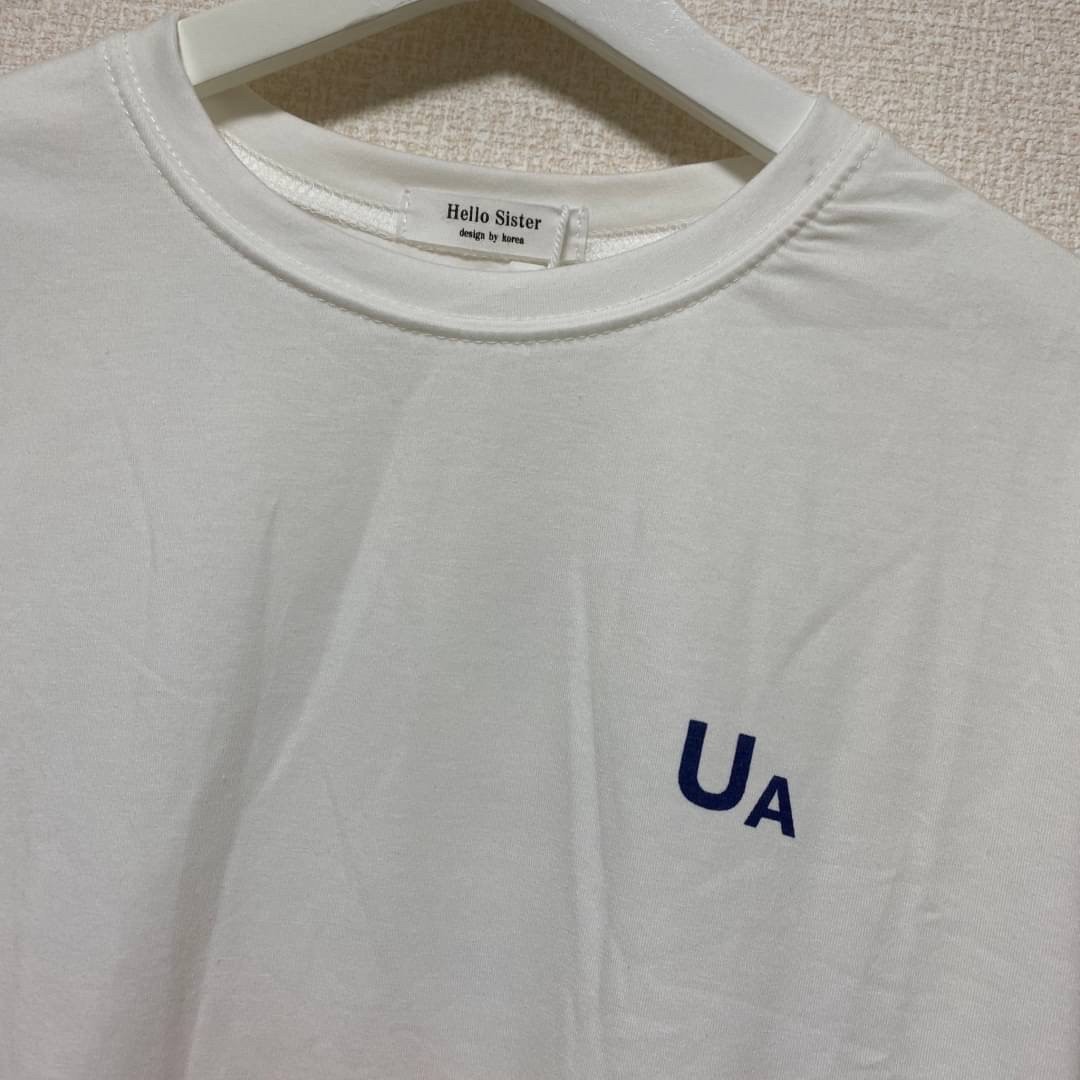 UA Tシャツ バックロゴ 半袖 オーバーサイズ  トップス ビックシルエット 