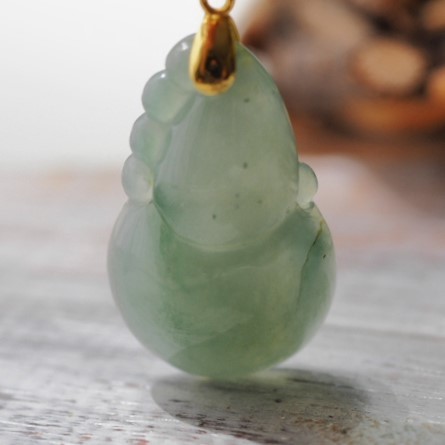 .. Myanma design SV pendant top necklace natural less processing jade 