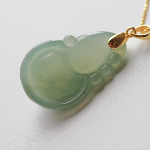 .. Myanma design SV pendant top necklace natural less processing jade 