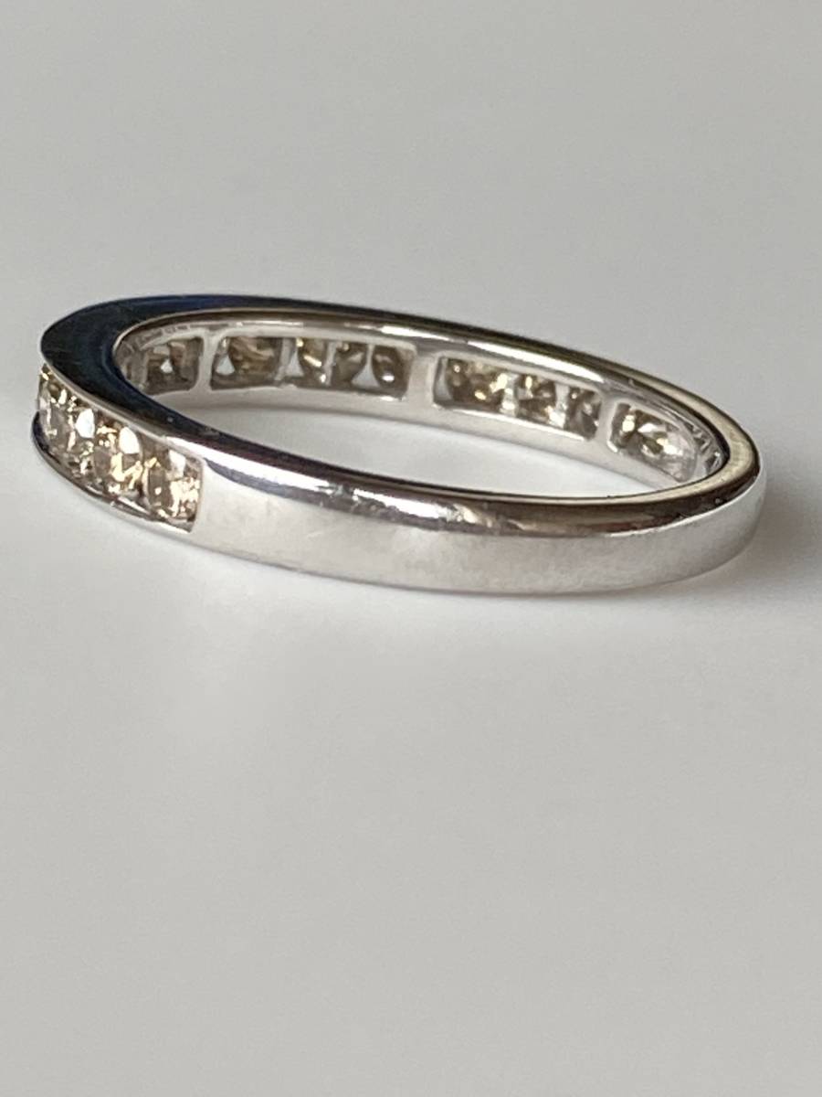 K18WG ライトブラウンダイヤハーフエタニティ リング - www.gigascope.net 特価格安 【0.18ct】ハーフエタニティブラウンダイヤモンドリング#9 K18PG リング