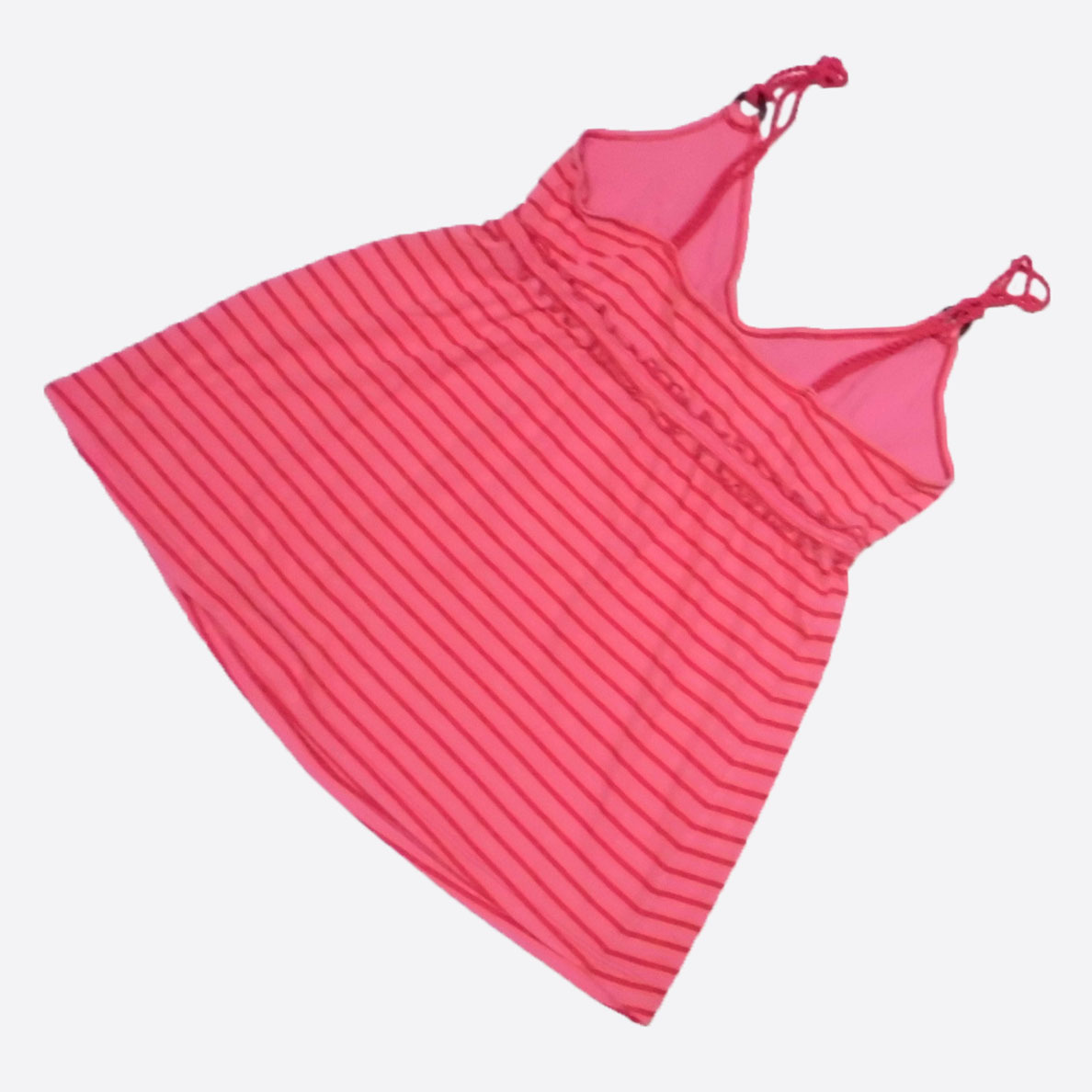 ★SALE★OLD NAVY/オールドネイビー★ボーダーキャミソールチュニック (Pink/M)_画像3