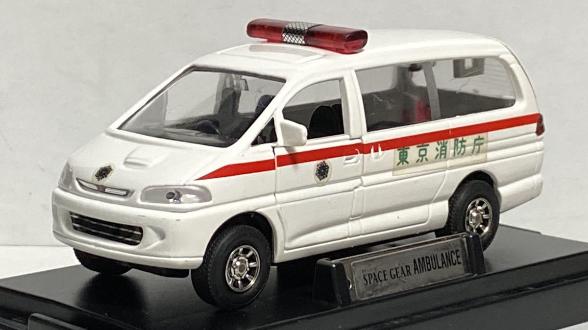  M Tec MTECH MP-01 Mitsubishi Delica Space Gear ambulance Tokyo fire fighting .1/43 Epo k minicar MITSUBISHI DELICA SPACE GEAR SG model rare 