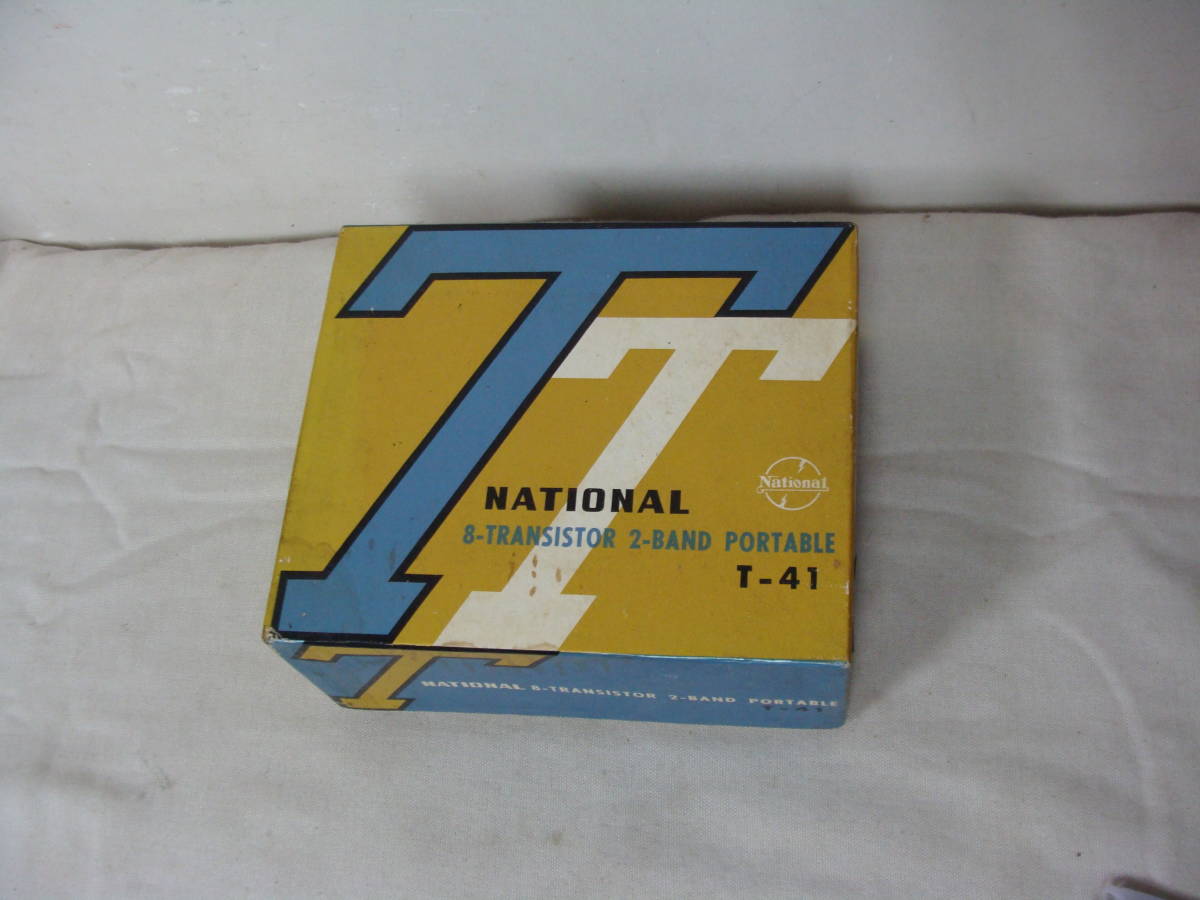  dead stock National 8 transistor 2-BAND portable radio T-41