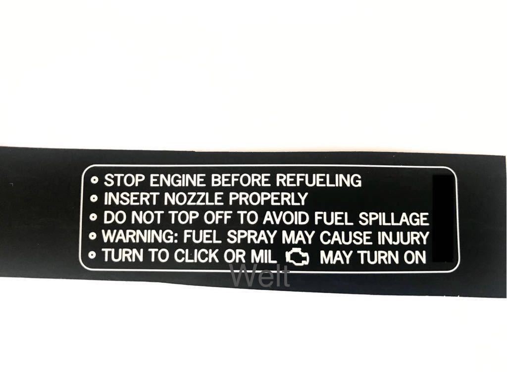  North America US Porsche original fuel lid sticker Cayman 718 USDM Hawaii PORSCHE Cayman / Boxster Boxster fuel cap 