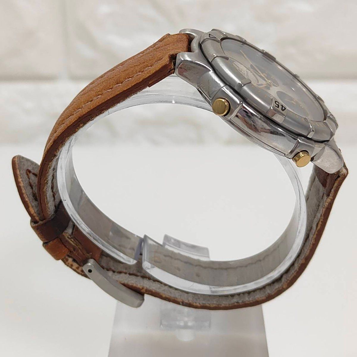 66【希少】セイコー メンズ　時計　プレサージュ　ムーンフェイズ　クロノグラフ セイコー プレサージュ メンズ腕時計 ムーンフェイズ クロノ