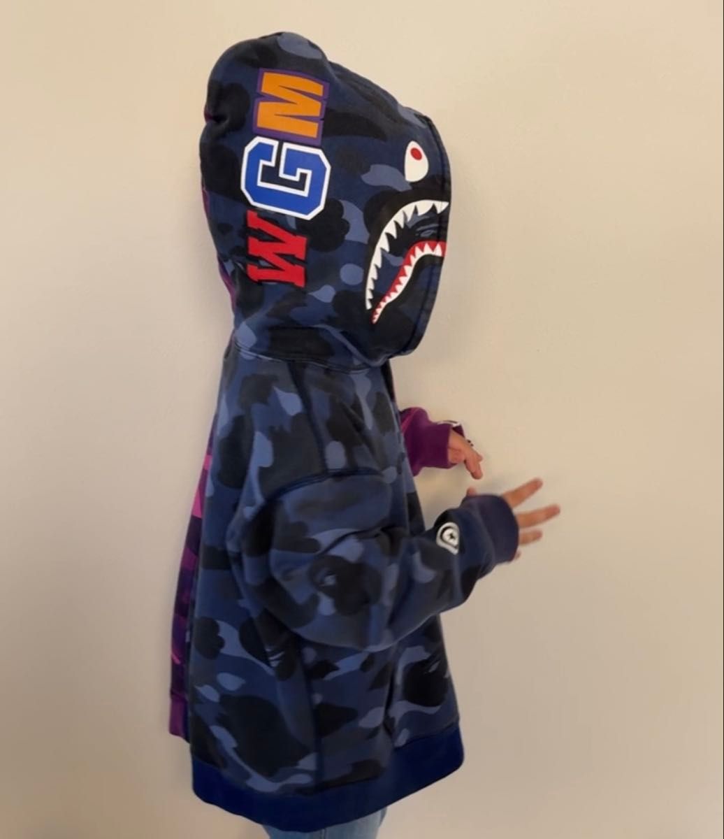 A・BATHING APE APE エイプ BAPE KIDS シャークパーカー｜Yahoo