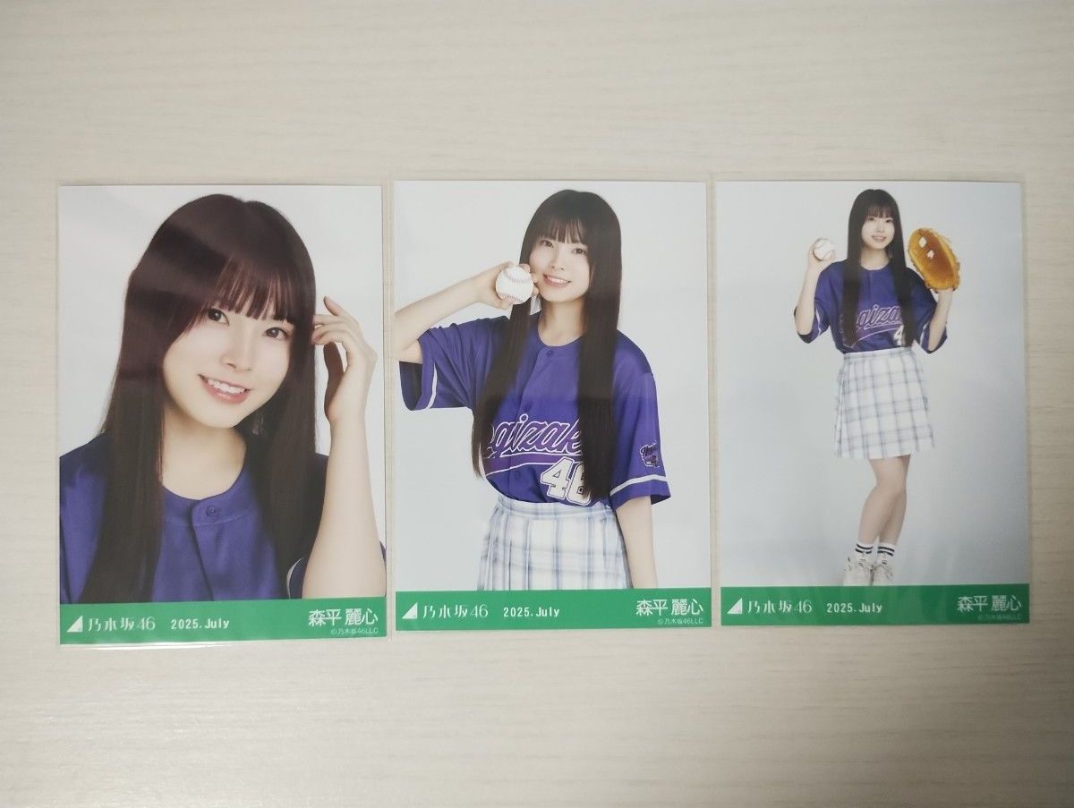 乃木坂46生写真ベースボールシャツ2025森平麗心コンプ｜Yahoo!フリマ