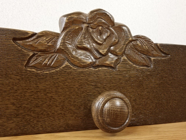  Hokkaido ручная работа мелкие вещи дуб (nala) материал DUX скульптура роза ввод из дерева вешалка K