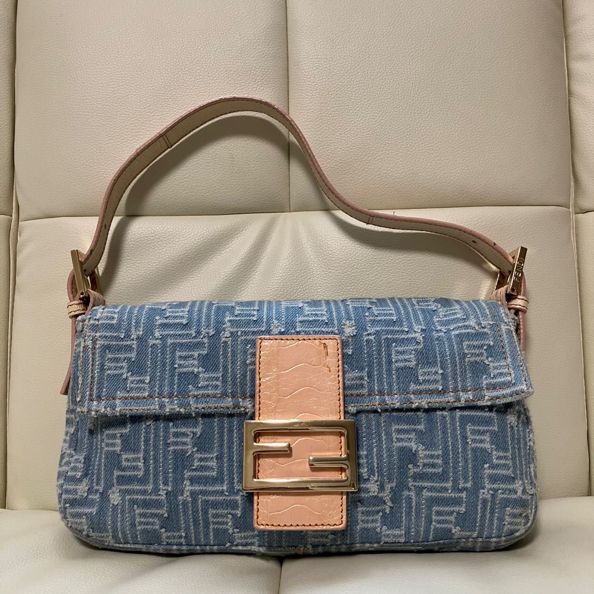 FENDI マンマバケット デニム ズッカ柄 レア 2006 ヴィンテージ FENDI マンマバゲット デニム ズッカ柄 レア 2006ヴィンテージ