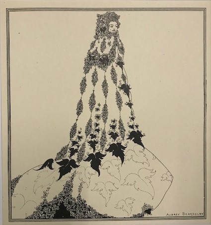 【特価】　≪　　オーブリー・ビアズリー　　≫　　オリジナルラインブロック　　BALLET　COSTUME　　1899年　　AUBREY　BEARDSLEY_画像2