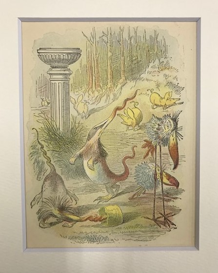[ специальная цена ] { John teni L } античный оригинал гравюра на дереве зеркало. страна. Alice ⅩⅩⅧ 1899 год SIR JOHN TENNIEL