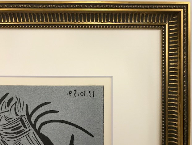 【特価】　≪　　パブロ・ピカソ　　≫ 　LINOLEUM-CUTS【リノカット版画】 　PICADOR GOADING BULL 　 1962年　 PABLO　PICASSO