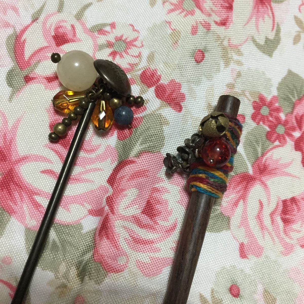 かんざし屋wargo ワーゴ かんざし2本セット 現状品(かんざし)|売買