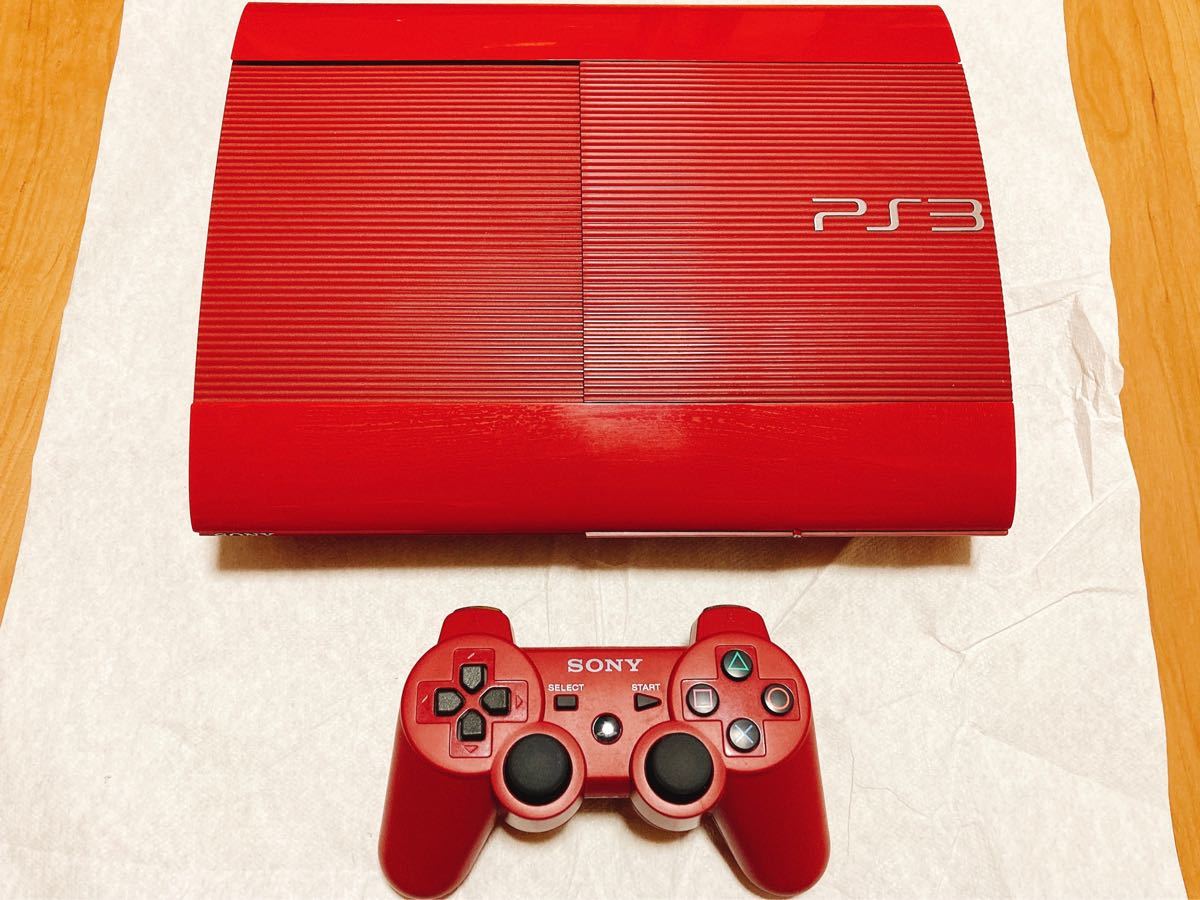 PS3 ガーネット・レッド 250GB CECH-4000B GA 中古