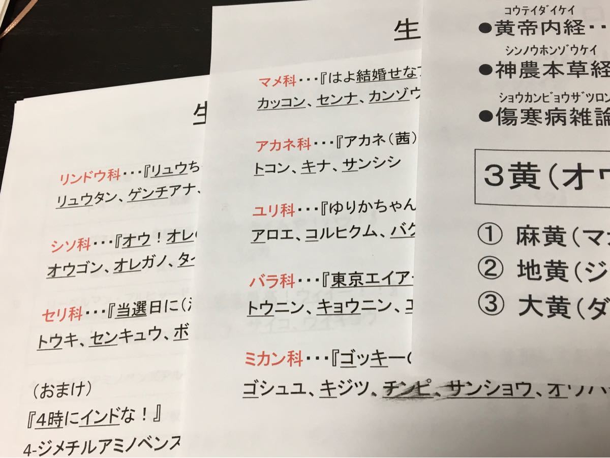 登録販売者試験対策シリーズ【漢方生薬Ａ】要点まとめ資料