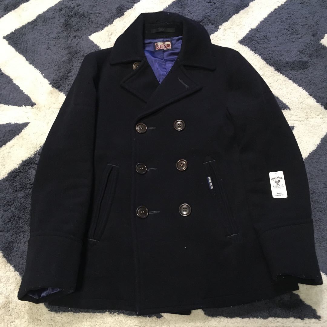 ハリウッドランチマーケット扱い購入 BLUE BLUEブルーブルー Pコート ピーコート