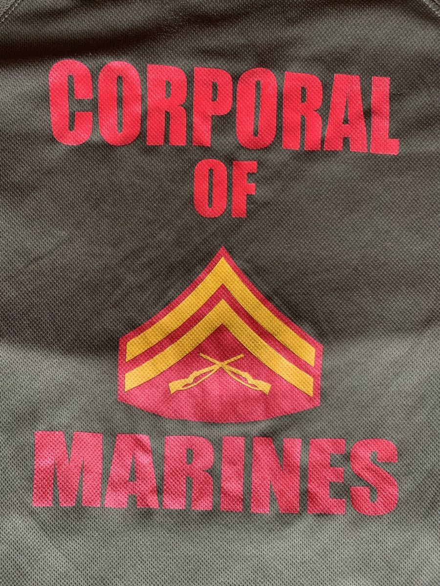 米軍US MC 海兵隊 放出品 コンバット Tシャツ サイズ M トレーニング CORPORAL OF MARINES CORPORALS COURSE 古着 アウトドア ドライ T_画像6