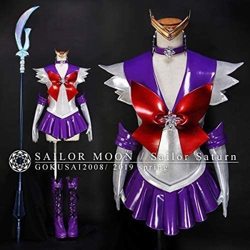  модифицировано версия костюмы * Прекрасная воительница Сейлор Мун / sailor Saturn способ ( инструмент парик обувь продается отдельно )