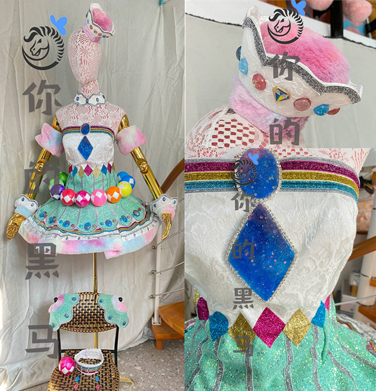 修正版 実物撮影キラッとプリ チャン だいや コスプレ衣装+髪飾り+ 修正版 実物撮影キラッとプリ チャン だいや コスプレ衣装+髪飾り+