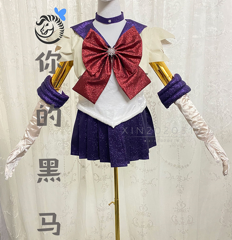 修正版 実物撮影手袋付き☆コスプレ衣装/美少女戦士セーラームーン