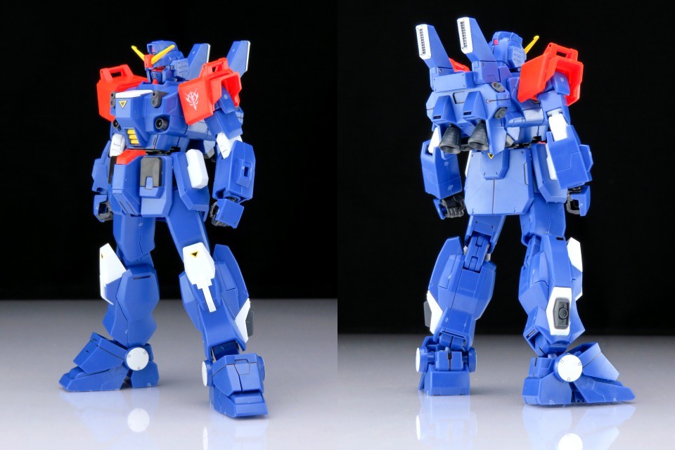 G0102完成品 1/144 HGUC ブルーディスティニー 2号機 EXAM HG 機動戦士ガンダム MSV 外伝 RX79 BD2 エグザム 0079 ファースト ニムバス専用_画像2