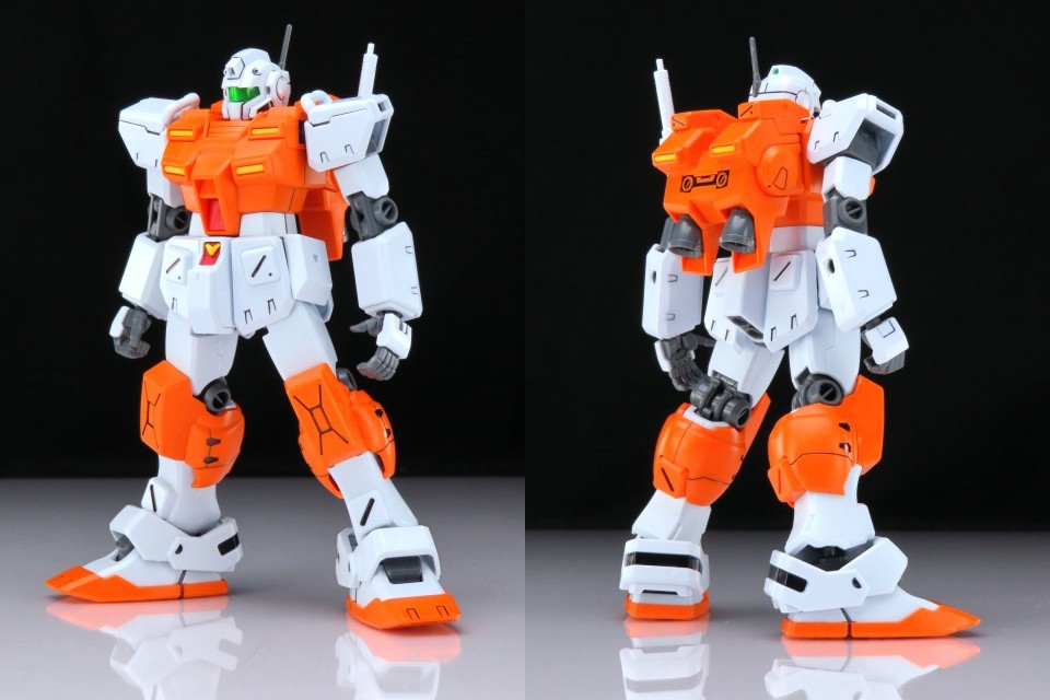 G0105完成品 1/144HGUC パワード ジム 機動戦士ガンダム 0083 STARDUST MEMORY RGM-79 連邦軍MS 一般機 量産型 試作機 ガンプラ バンダイ_画像2