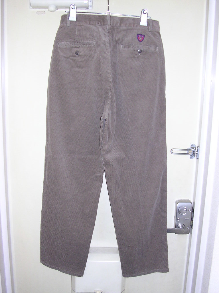 90s ラルフローレン THE CLASSIC GOLF PANT ツータック 太畝コーデュロイパンツ 31 薄茶 vintage スラックス アンドリュー_画像8