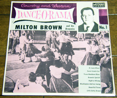 Milton Brown - Dance-O-Rama - 10インチ レコード / 50s,Country And Western,Swing,St Louis Blues,Sweet Jennie Lee,Right Or Wrong,_画像1