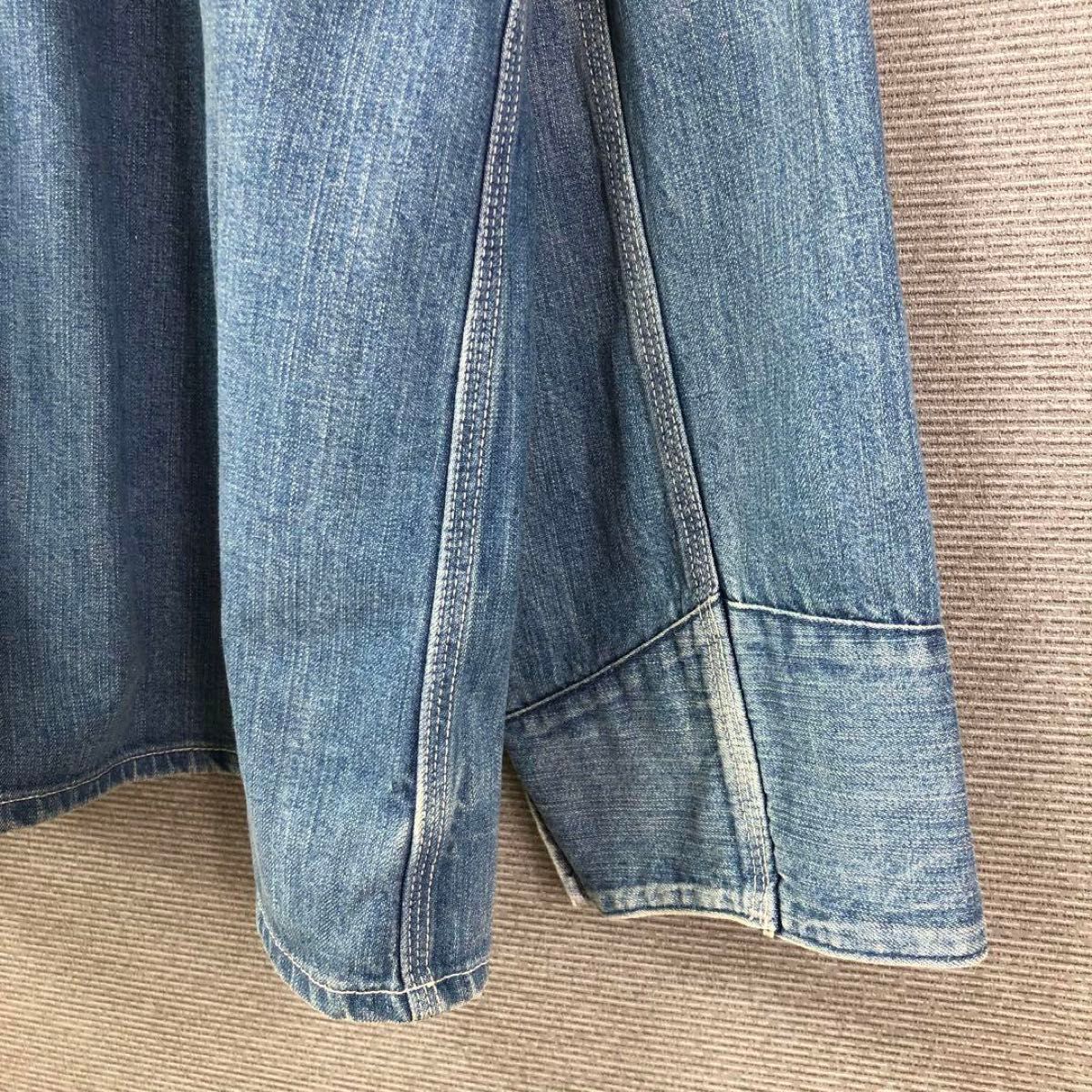 chimala ジャーナルスタンダードラックス デニムカバーオール L ブルー chimala ジャーナルスタンダードラックス デニムカバーオール L