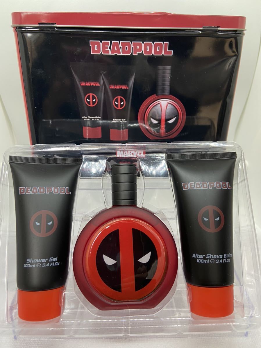 未使用　DEAD POOL GIFT SET マーベル デッドプール ギフトセット EDT 100ml SG 100ml ASB 100ml AK12_画像1