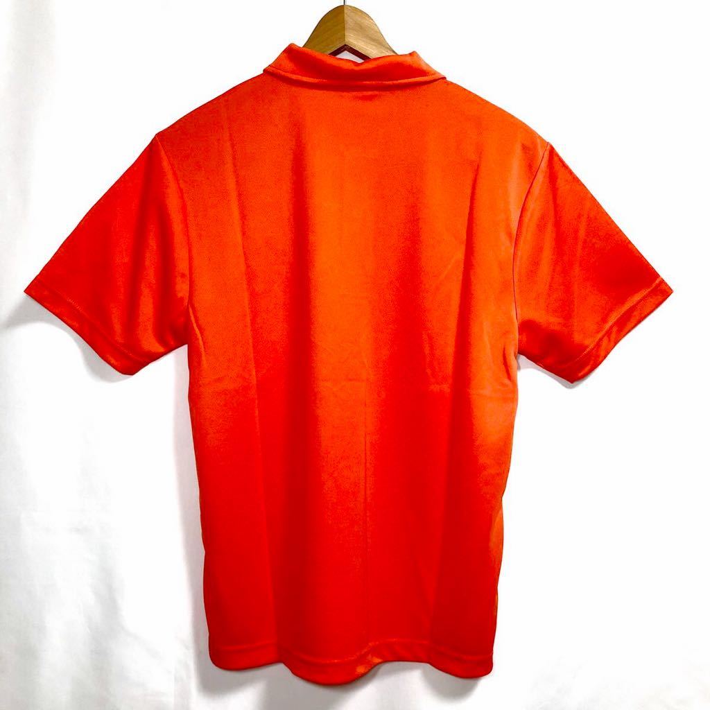 【新品】LIFEMAX ライフマックス 半袖 ドライポロシャツ ポロシャツ メンズ レディース 男女兼用 通気性 オレンジ M
