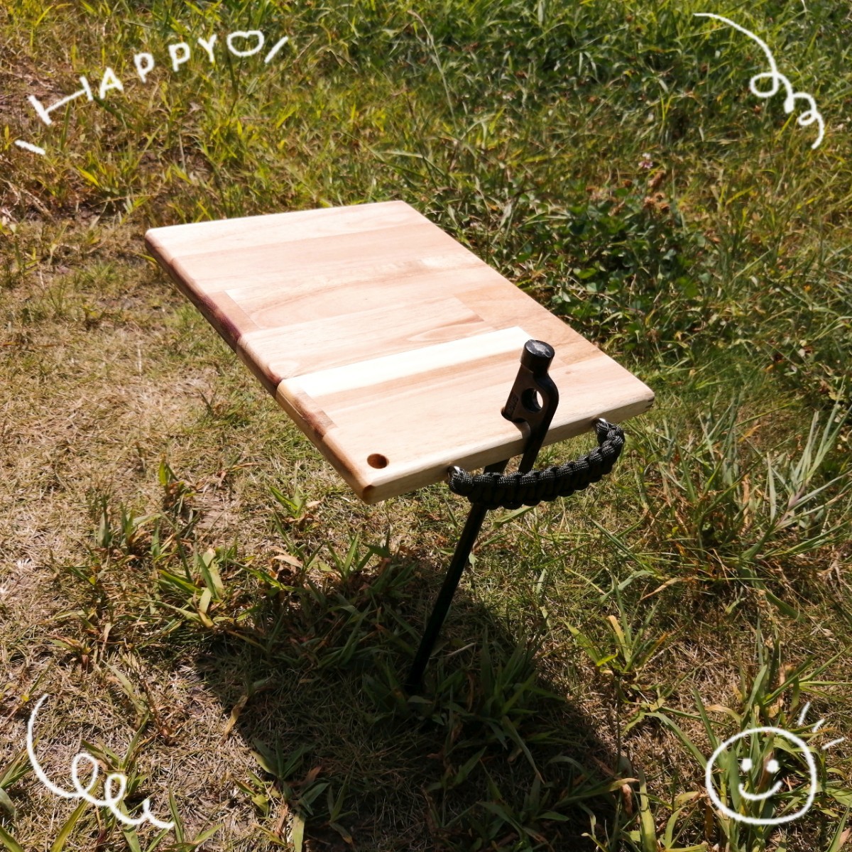 【週末限定価格】ペグテーブル・まな板・プレートアウトドアテーブル 
