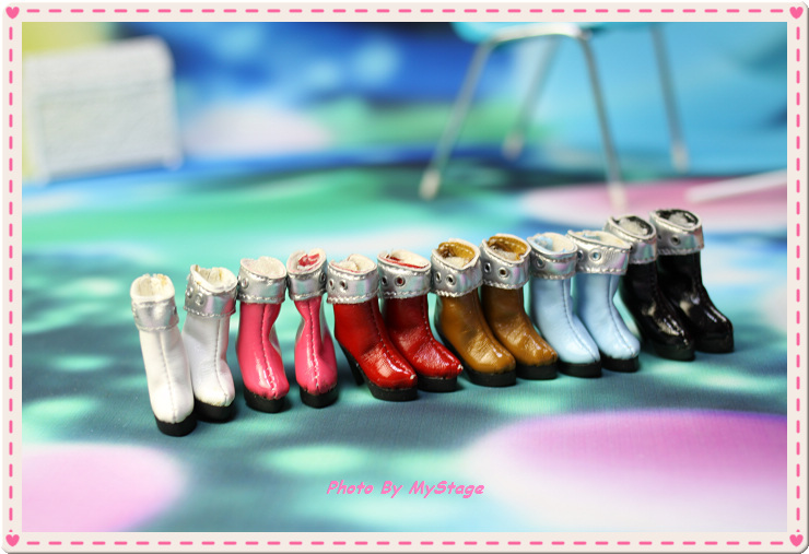gdc-2-L（水色）momoko、MISAKI、ブライス、ジェニー、りかちゃん、OBITSU、ピアニーモ、SAJボディ用ブーツ_画像2