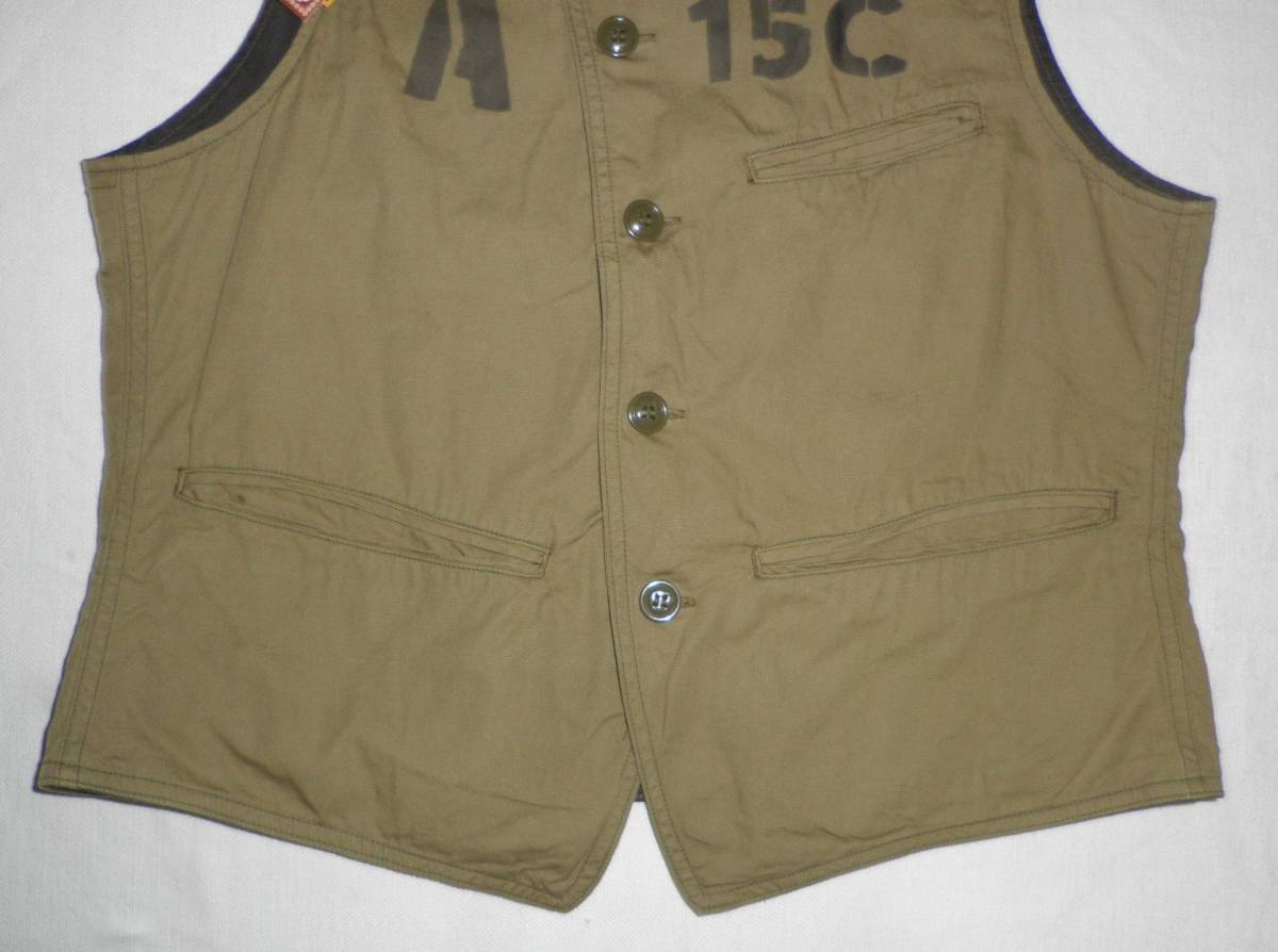 ☆新品 フリーホイーラーズ ミリタリーベスト “LIBERATOR” (36) カーキ