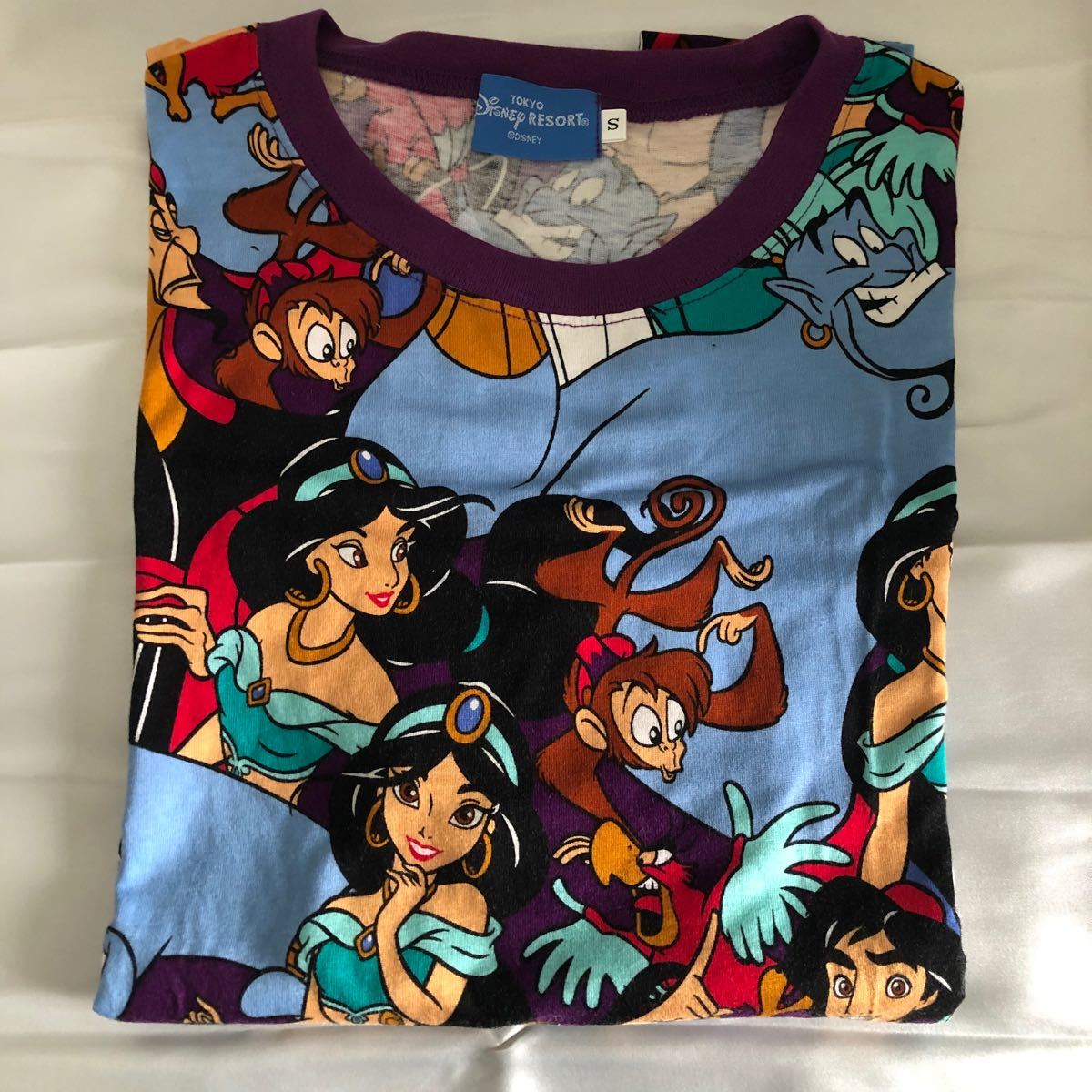 Paypayフリマ ディズニー 半袖tシャツ 総柄 アラジン 男女兼用 Paypayフリマ ディズニー 半袖tシャツ 総柄 アラジン 男女兼用