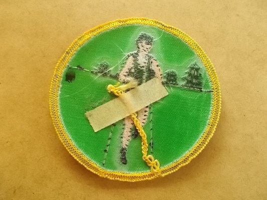 80s ジョギング ジョガー ビンテージ刺繍ワッペン/男ランナー マラソンPatchesオリンピック種目スポーツ五輪アップリケ運動パッチ v134_画像5