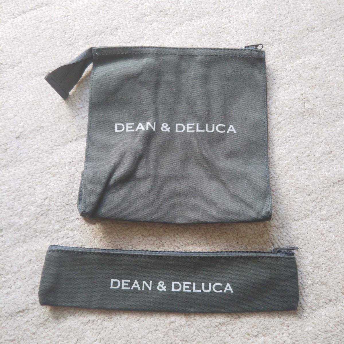 DEAN&DELUCA (グレー) ランチバッグ ポーチ ２点セット